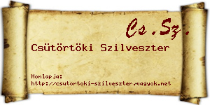 Csütörtöki Szilveszter névjegykártya